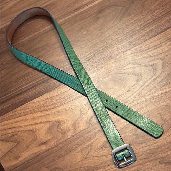 Banana Republic Textured Green Belt - M - Picture 1 of 6